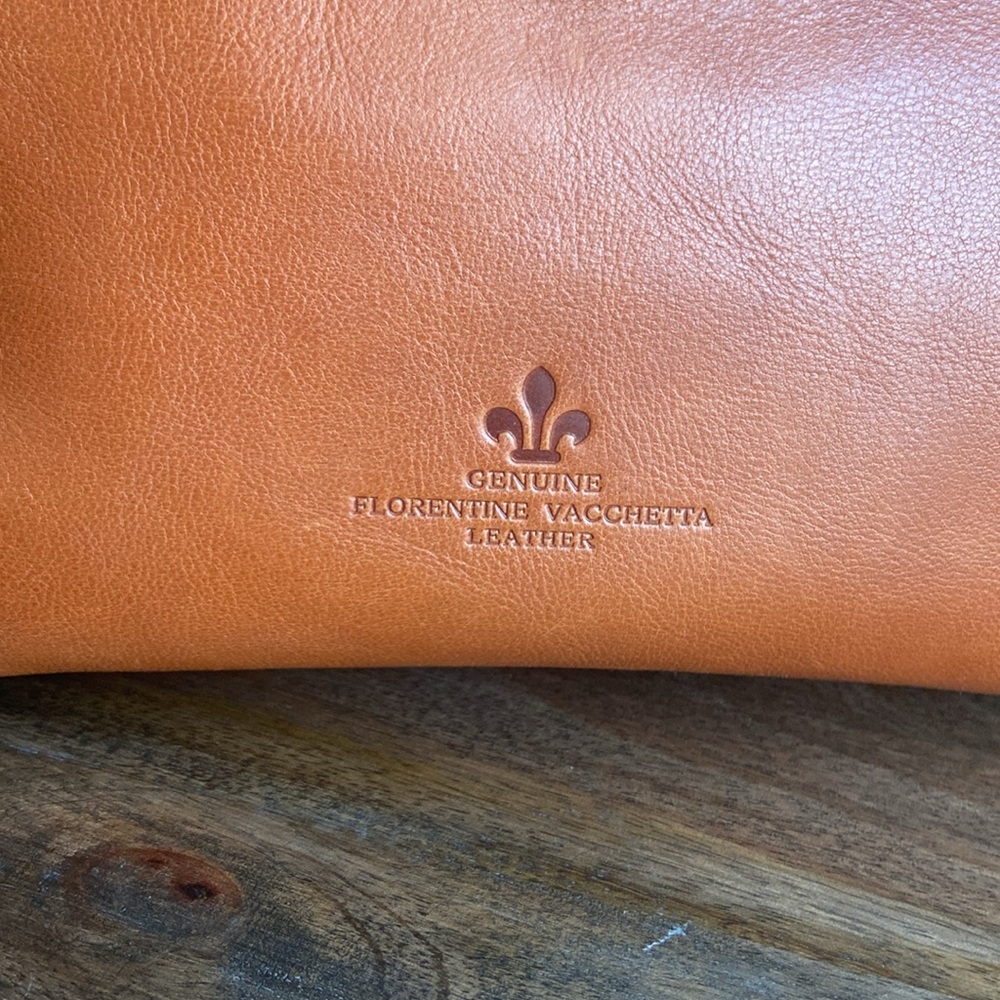 Dooney & Bourke Amelia Brown Leather Satchel with Gold Hardware - Picture 6 of 7